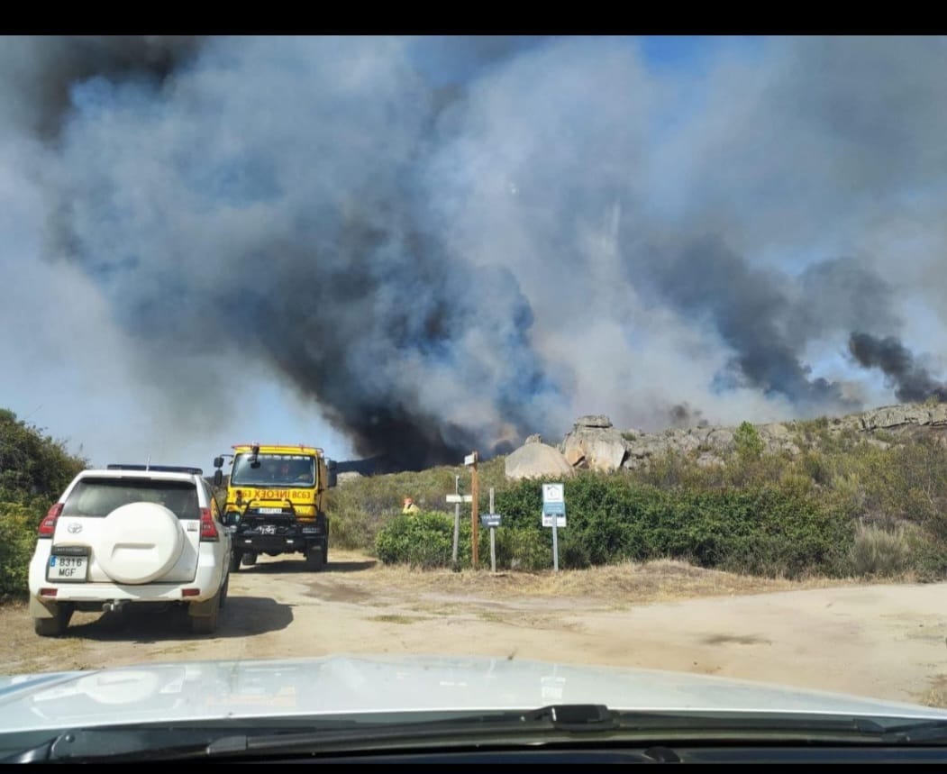 Incendio forestal en Valencia de Alcántara