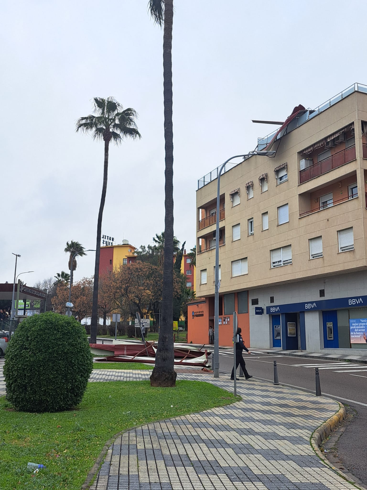 Imagen de la chapa que se ha llevado el viento