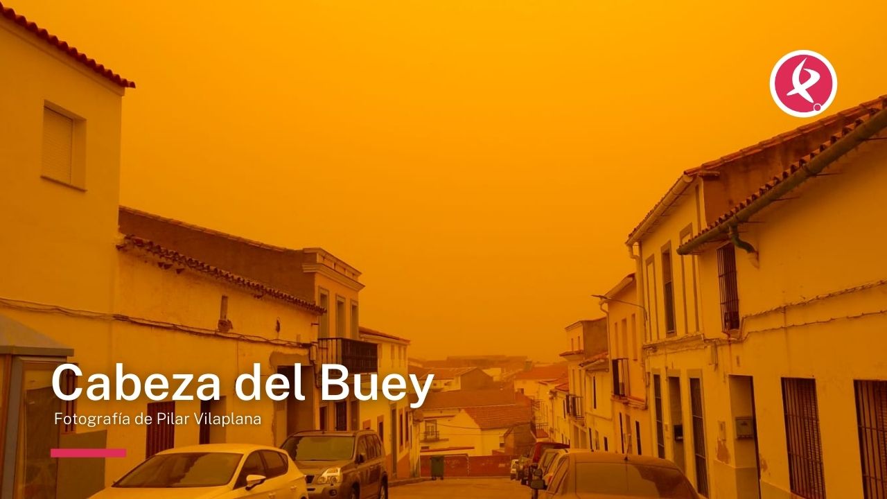 Imágenes de la calima en Extremadura