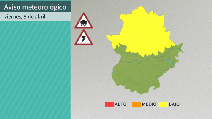 Avisos meteorológicos (Aemet) próximas 48 horas