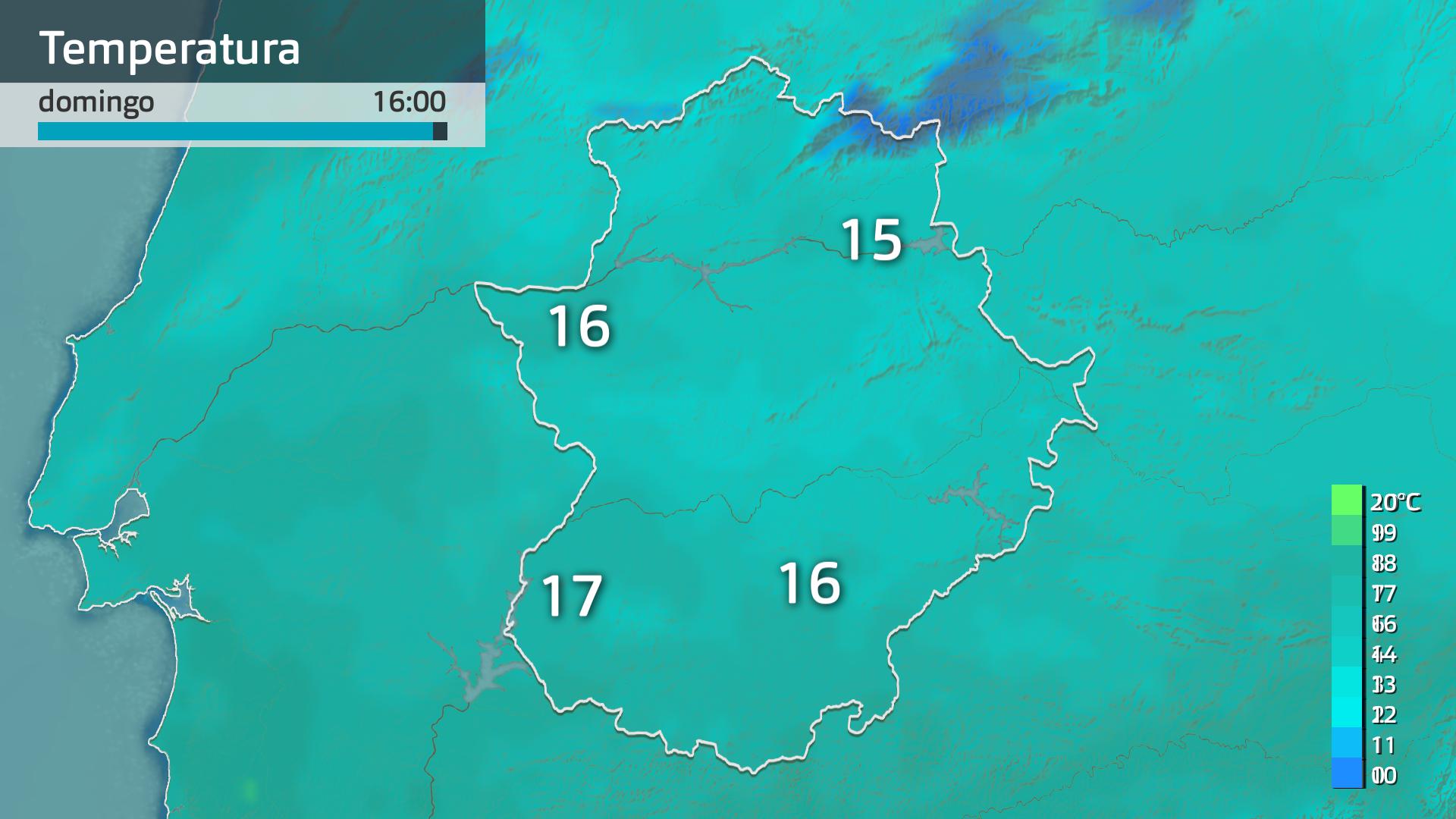 Temperatura máxima prevista