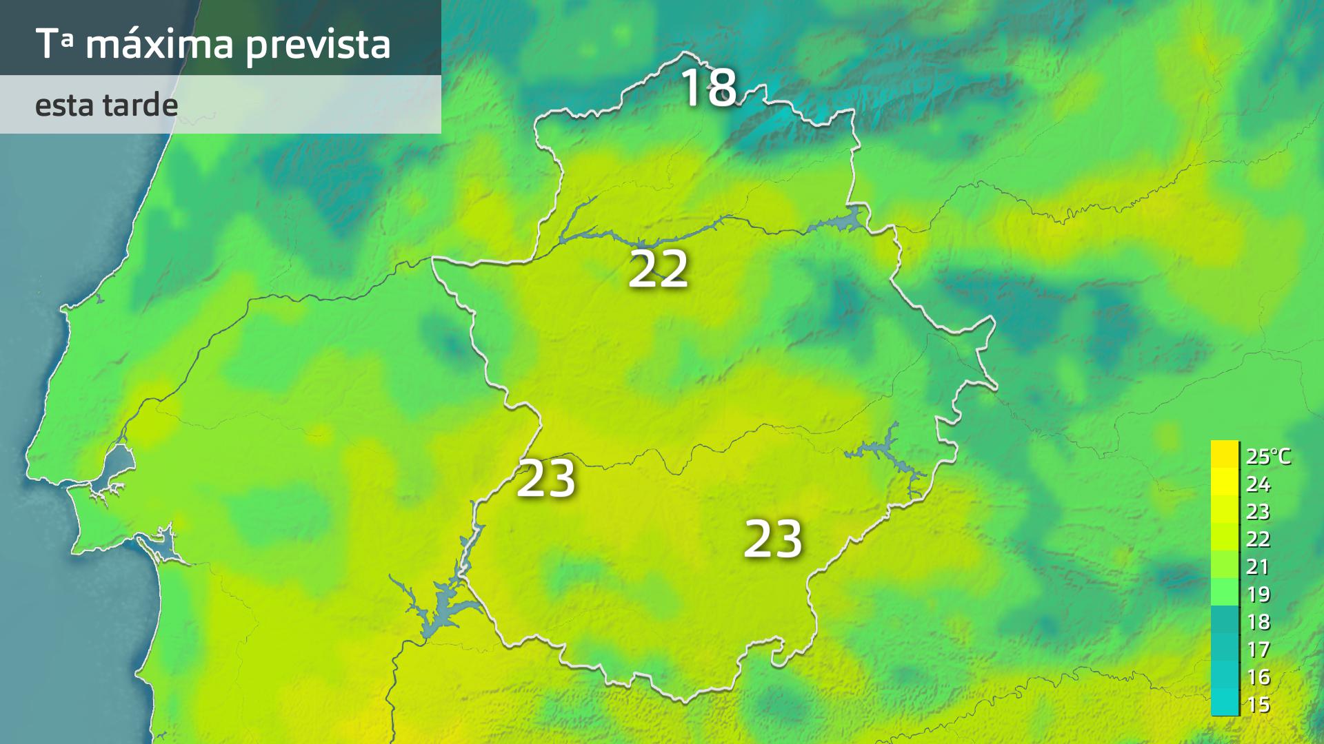 temperatura máxima prevista para hoy miércoles 16 de octubre