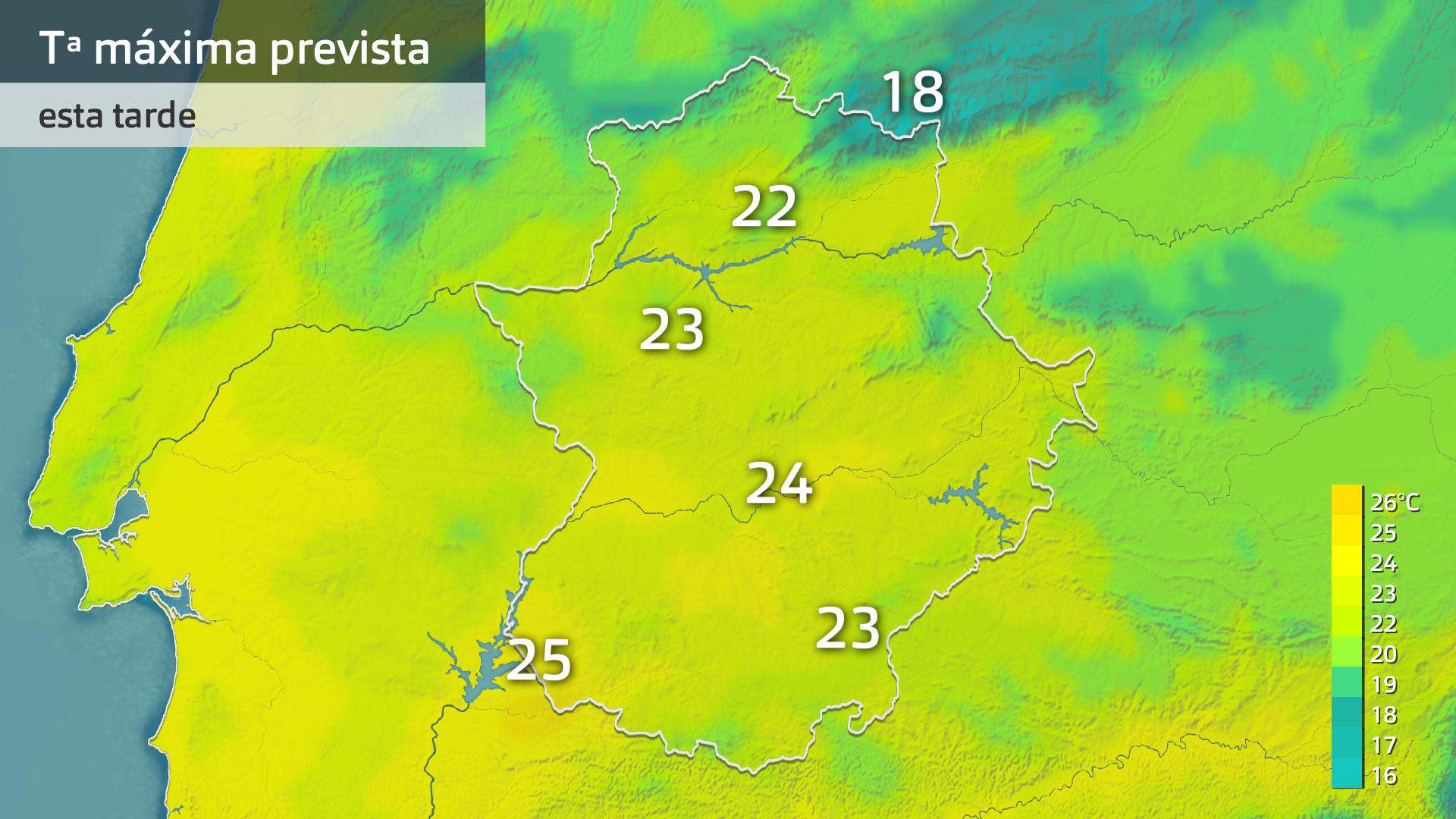 Temperatura máxima prevista para hoy miércoles 6 de noviembre