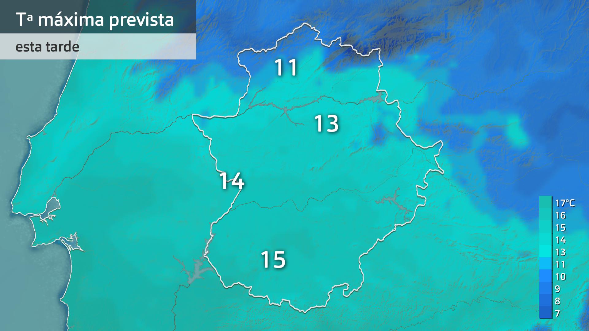 Temperatura máxima prevista para hoy jueves 2 de enero