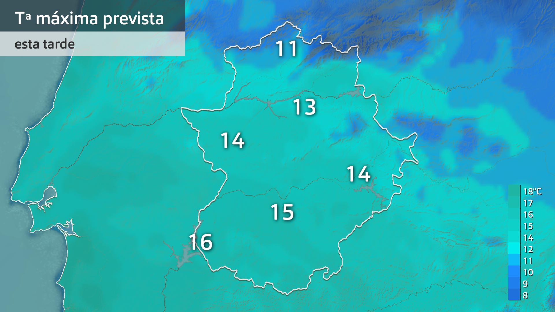 Temperatura máxima prevista para hoy viernes 3 de enero