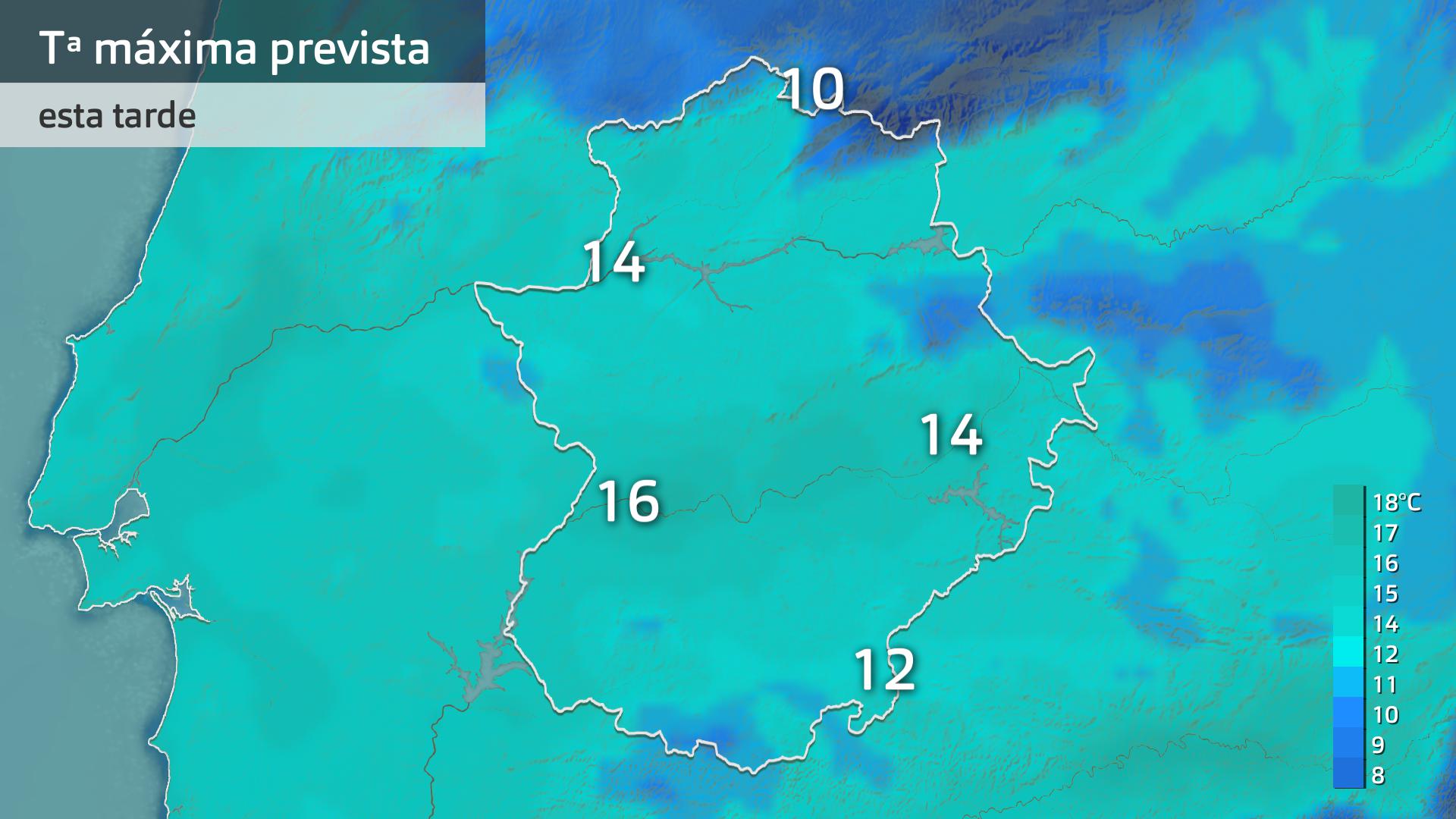 Temperatura máxima previsata para hoy lunes 3 de febrero