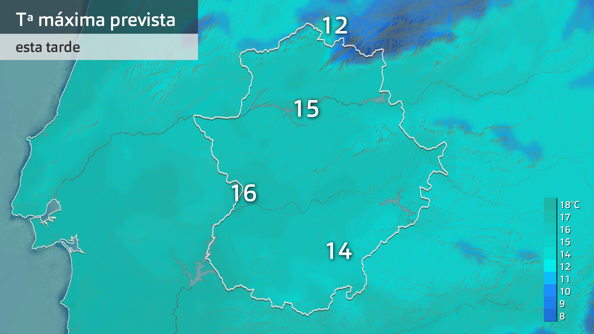 Temperatura máxima prevista para hoy martes 4 de febrero