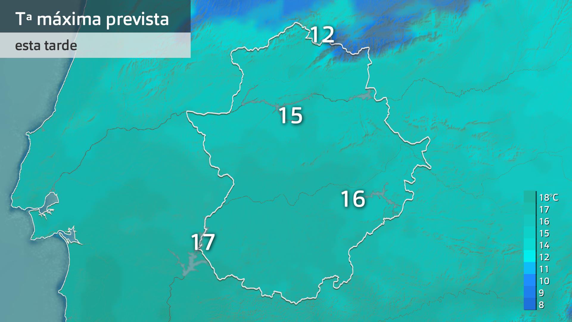 Temperatura máxima pevista para hoy jueves 6 de febrero