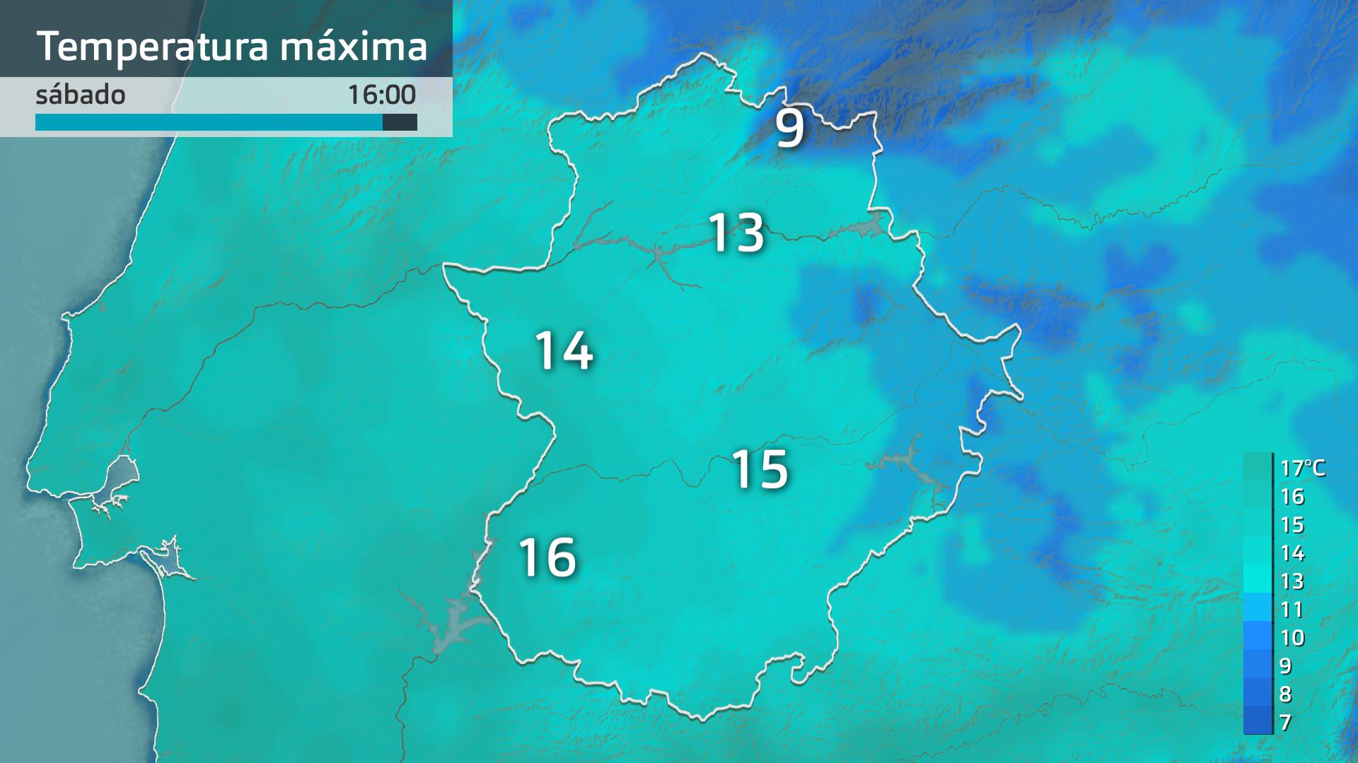 Temperatura máxima prevista