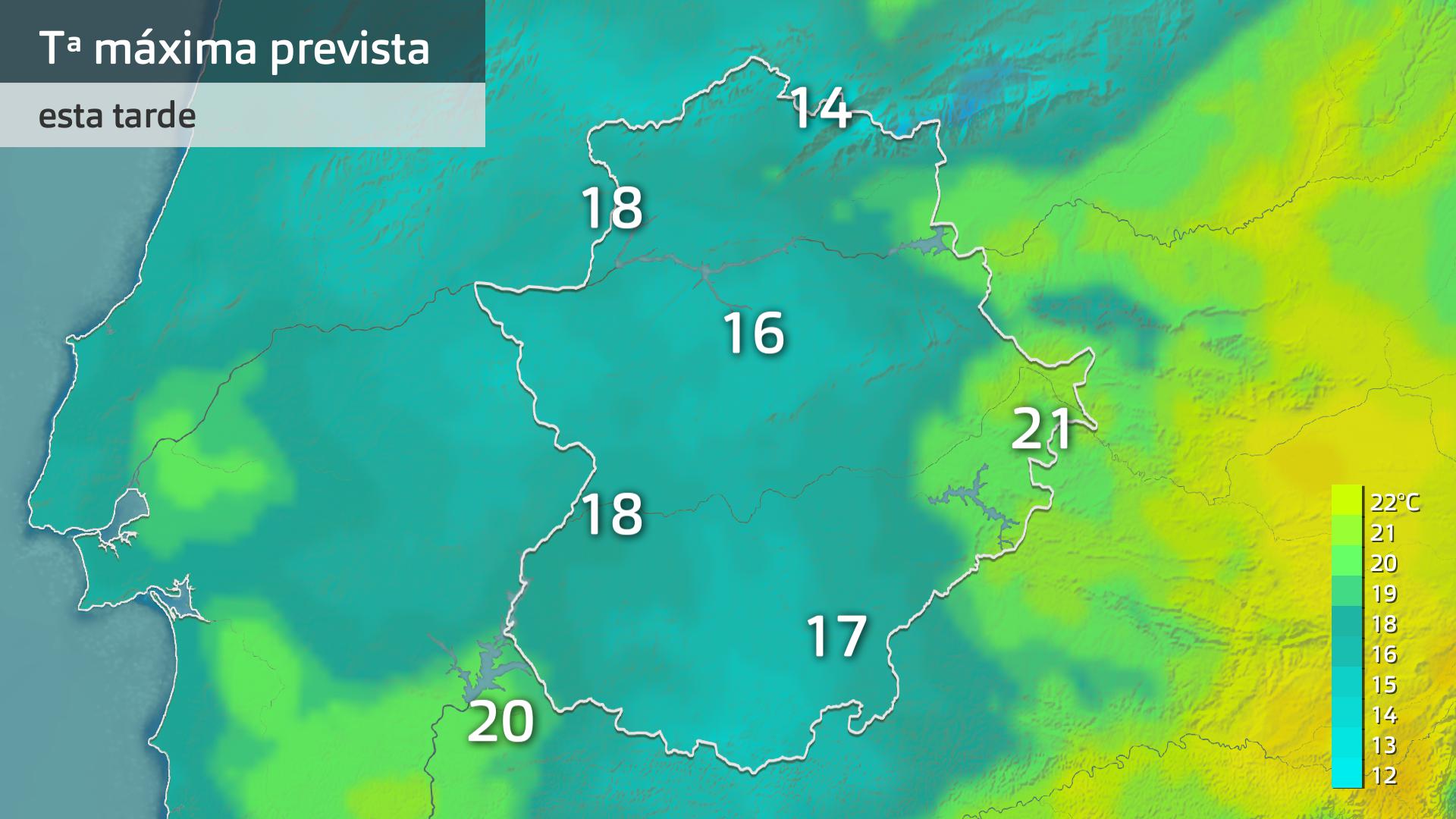 Temperatura máxima prevista para hoy miércoles 30 de abril