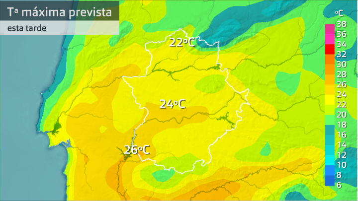 Temperatura máxima prevista para hoy martes 4 de mayo
