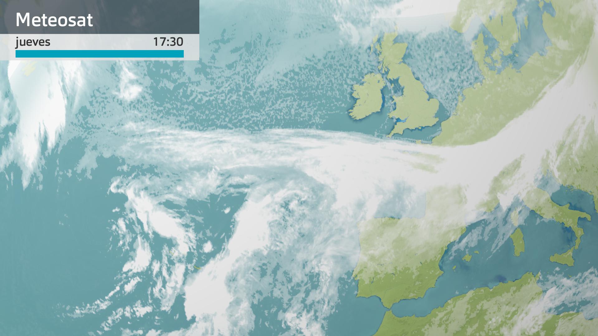 Imagen del Meteosat a las 17:30 horas