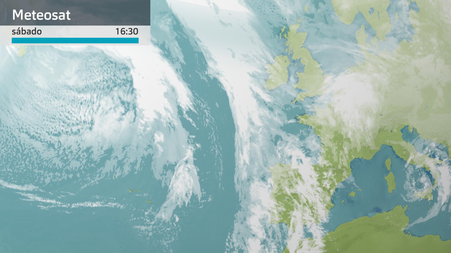 Imagen del Meteosat a las 16:30 horas