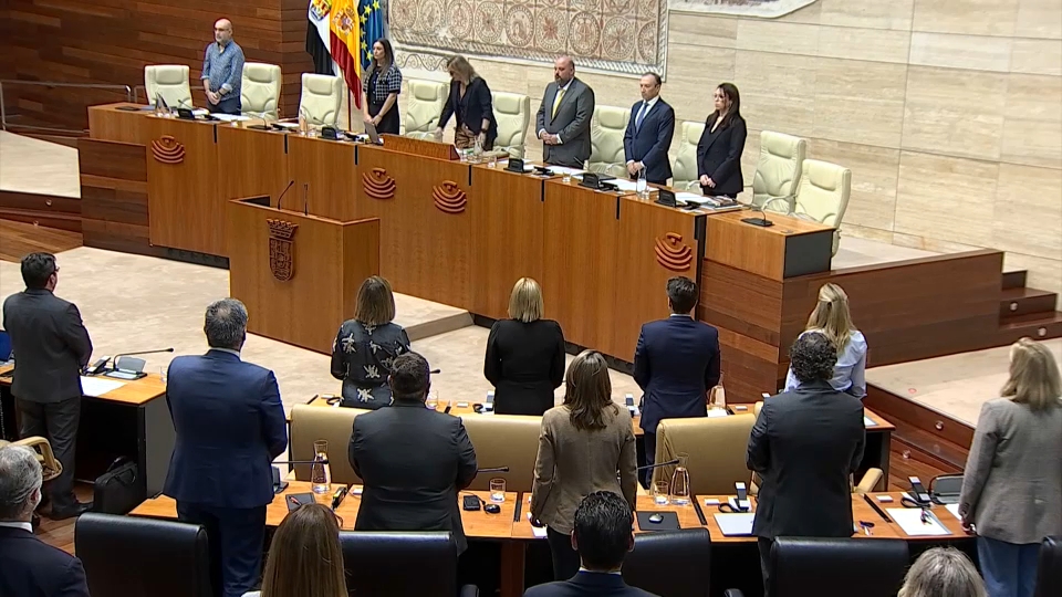 La catástrofe de la DANA ha centrado parte del Pleno de la Asamblea de Extremadura