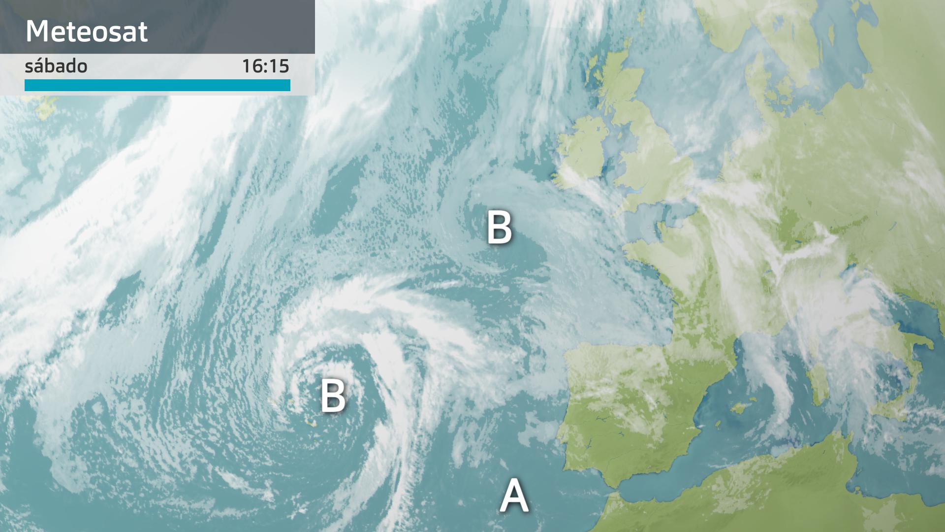 Imagen del Meteosat a las 16:15 horas
