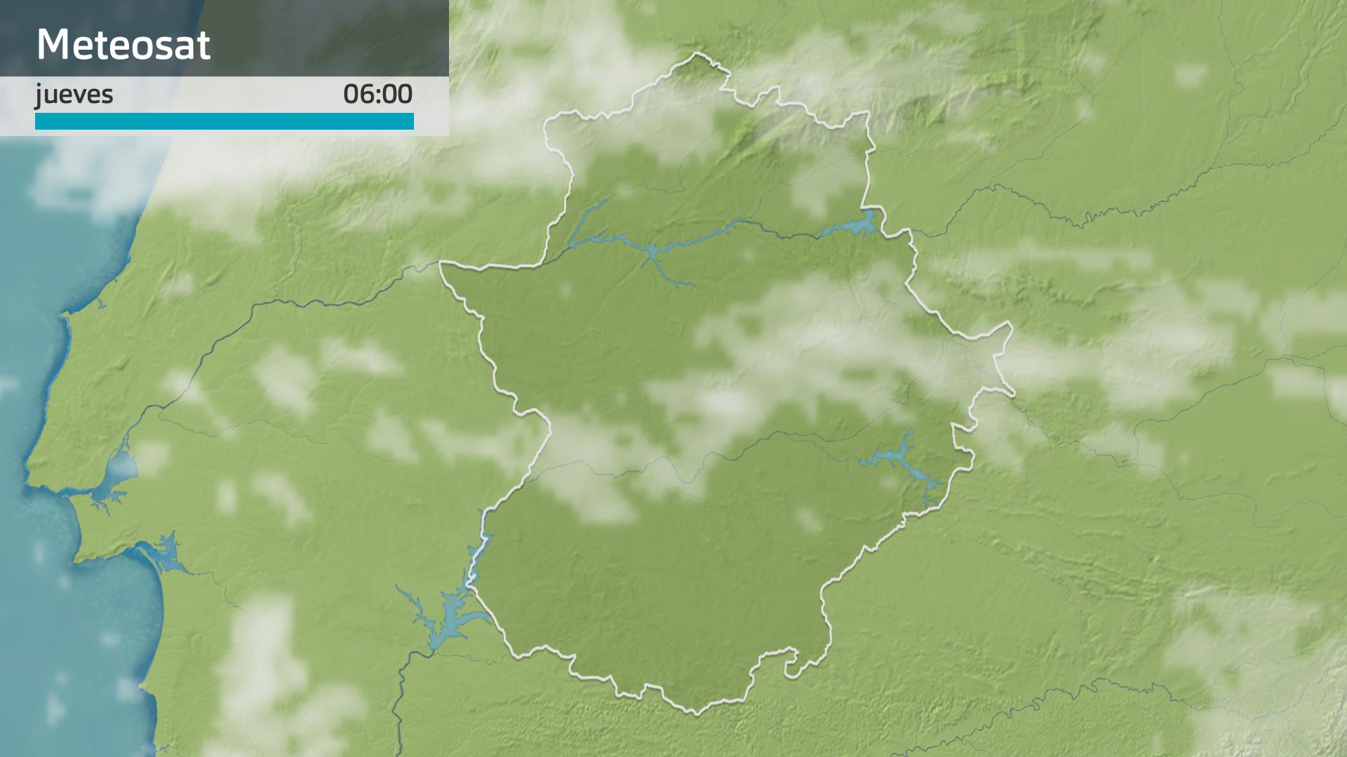 Imagen del Meteosat jueves 10 de octubre 6 h.