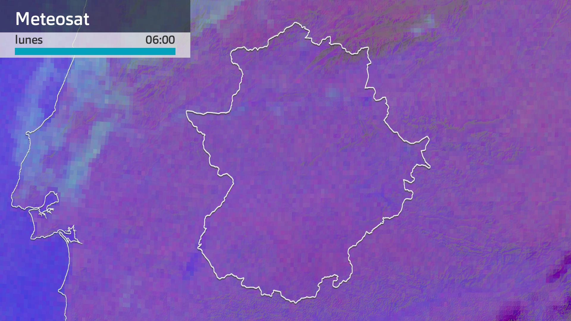 Imagen del Meteosat lunes 21 de octubre 6 h.