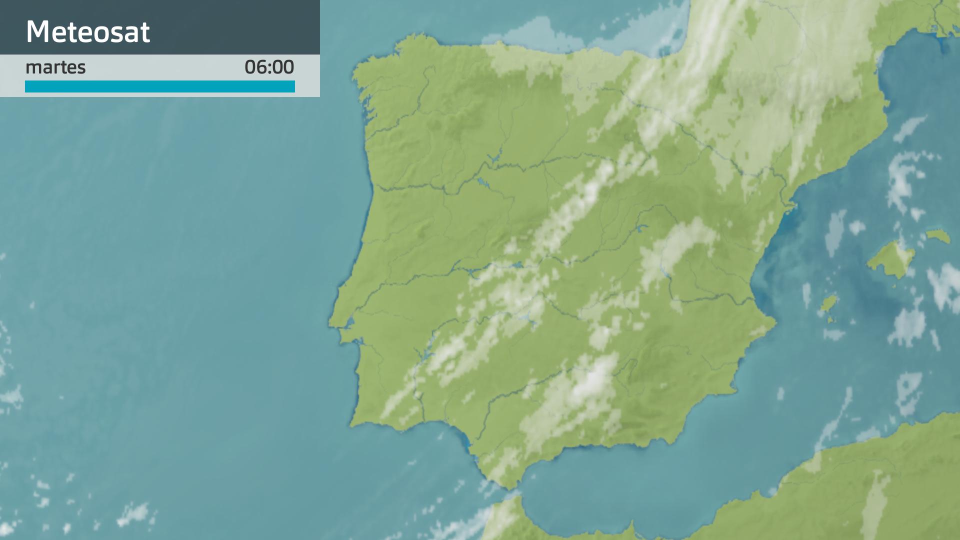 Imagen del Meteosat martes 22 de octubre 6 h.