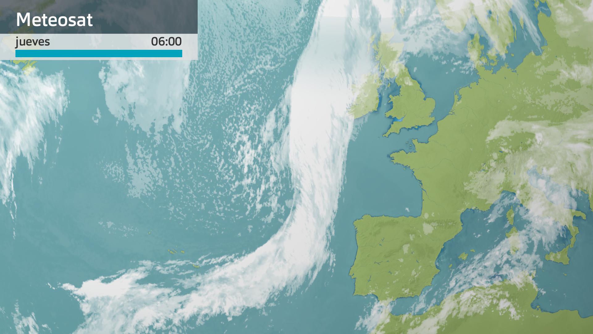 Imagen del Meteosat jueves 24 de octubre 6 h.