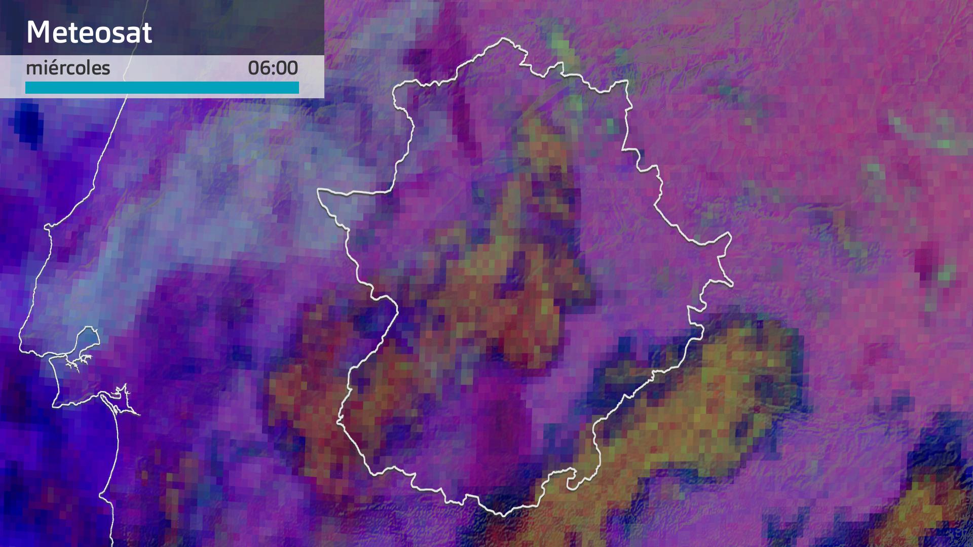 Imagen del Meteosat miércoles 18 de diciembre 6 h.