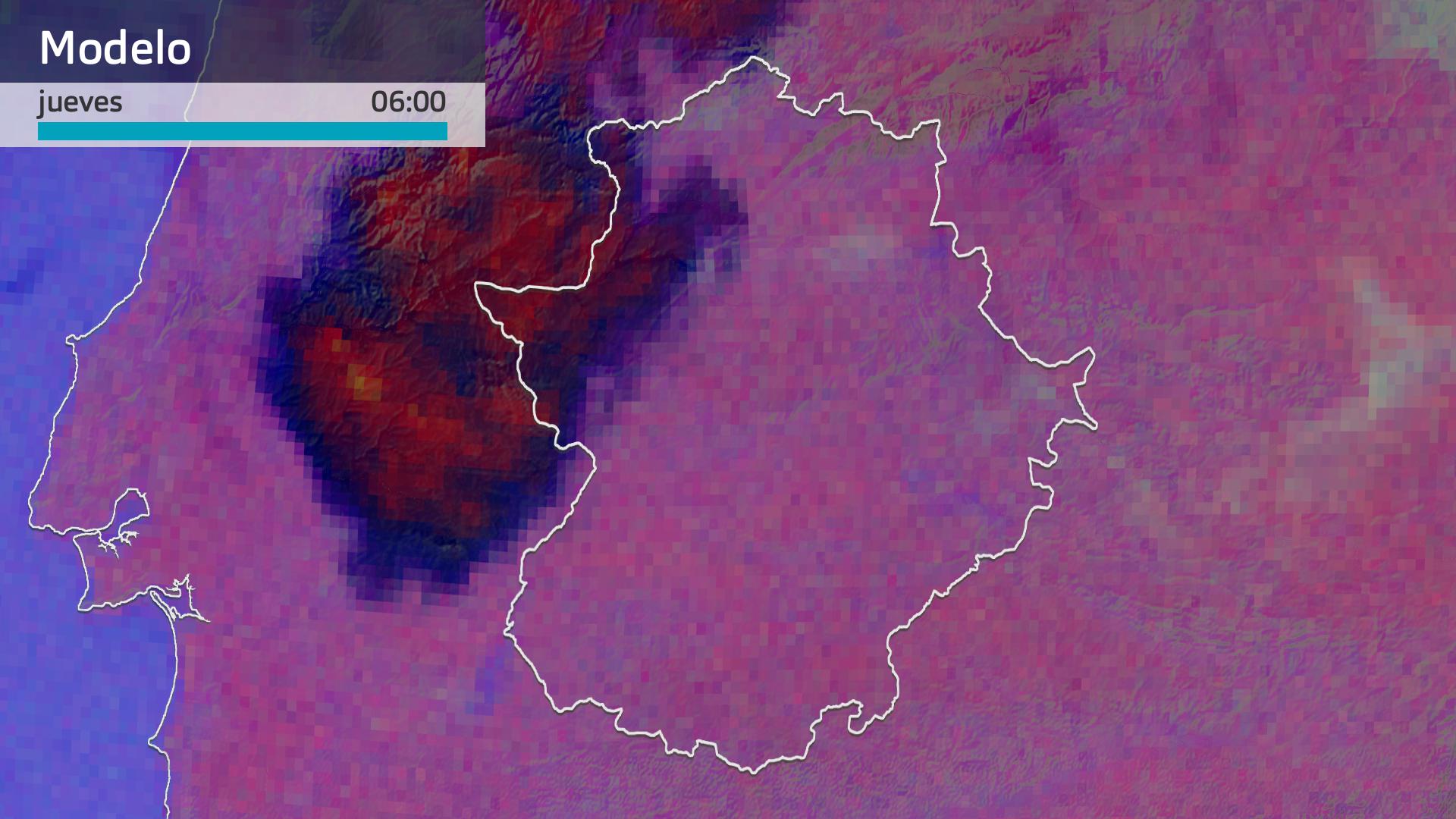 Imagen del Meteosat jueves 2 de enero 6 h.