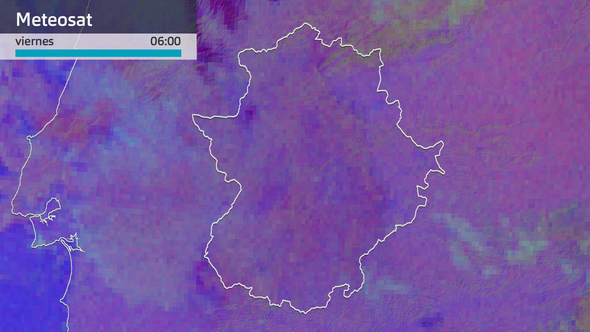 Imagen del Meteosat viernes 18 de octubre 6 h.