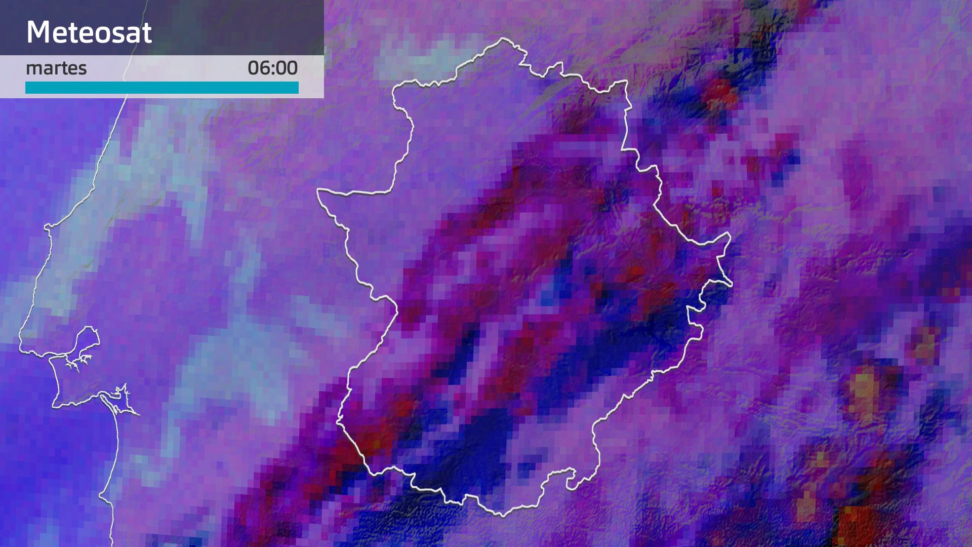 Imagen del Meteosat martes 22 de octubre 6 h.