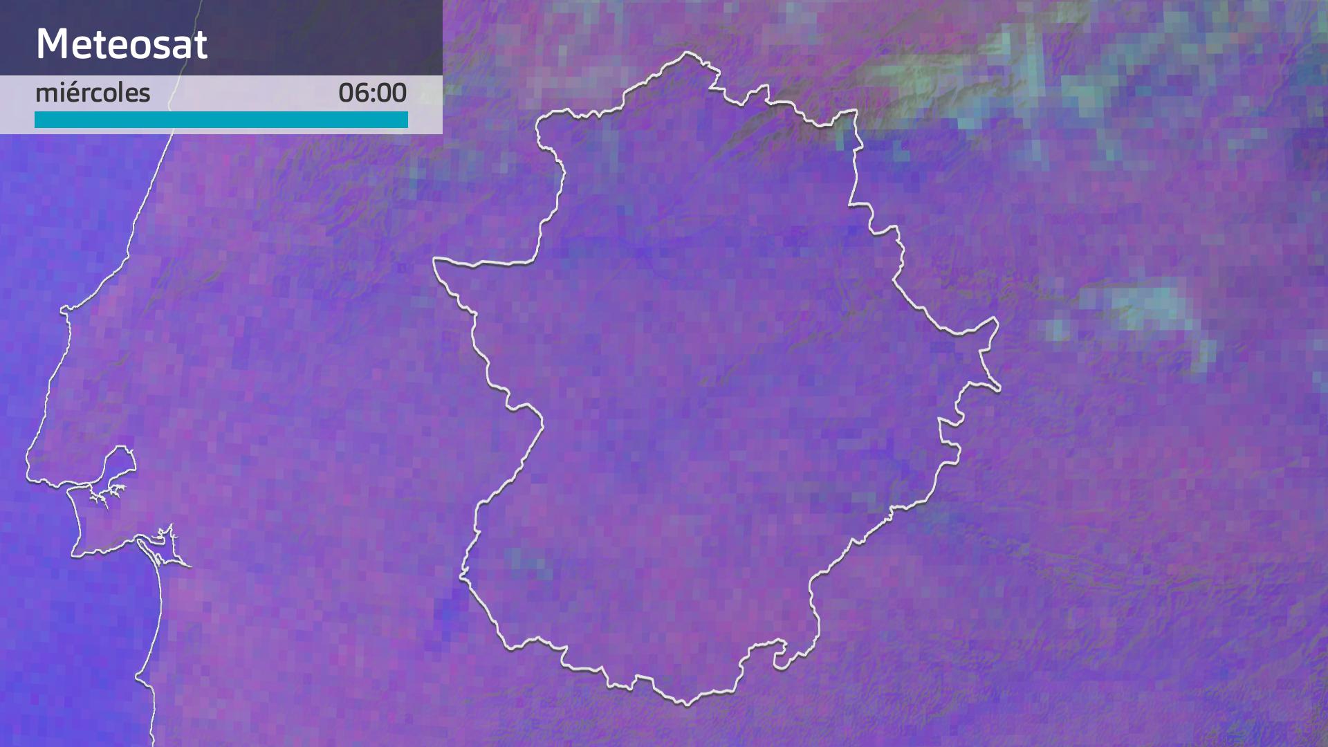 Imagen del Meteosat miércoles 23 de octubre 6 h.