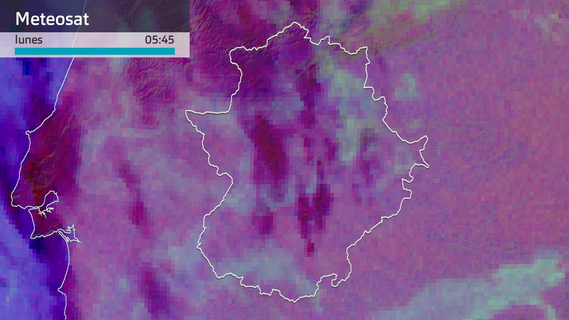 Imagen del Meteosat lunes 17 de febrero 6 h.