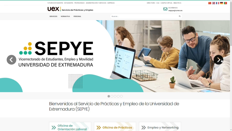 Portal de Servicio de Prácticas y Empleo UEX