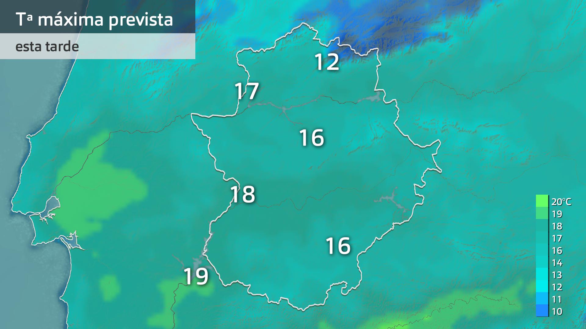 Temperatura máxima prevista para hoy jueves 2 de mayo