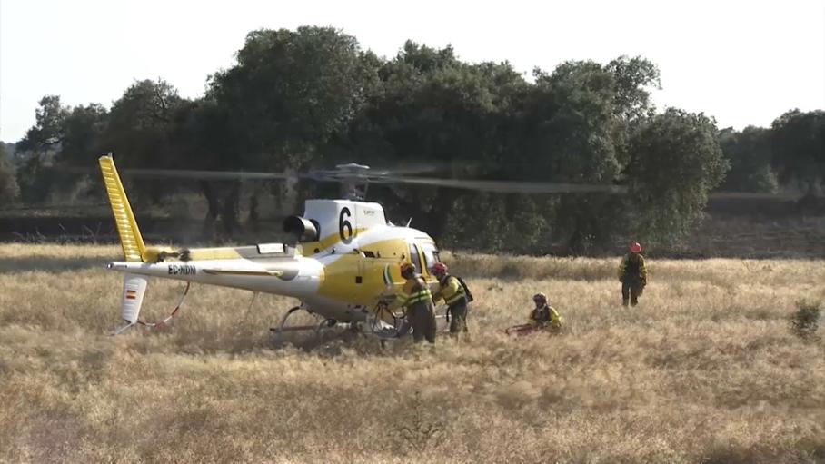 Incendio en Dehesilla de Calamón