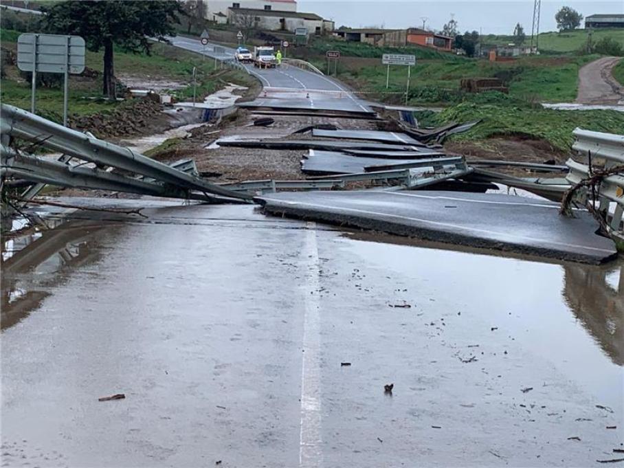 Temporal en Extremadura en imágenes