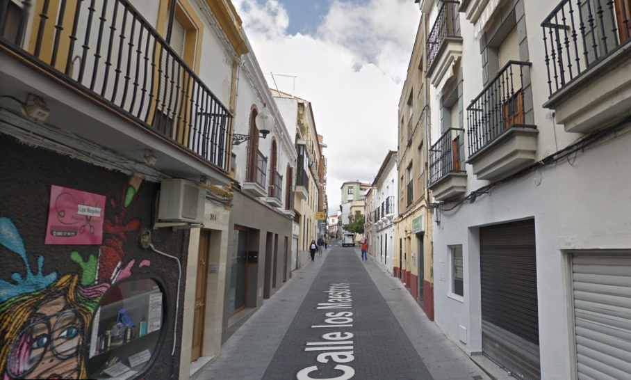 Calle Maestros, donde vivía la mujer reanimada