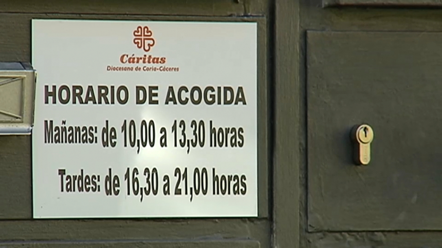 Centro de acogida de Cáritas en Cáceres