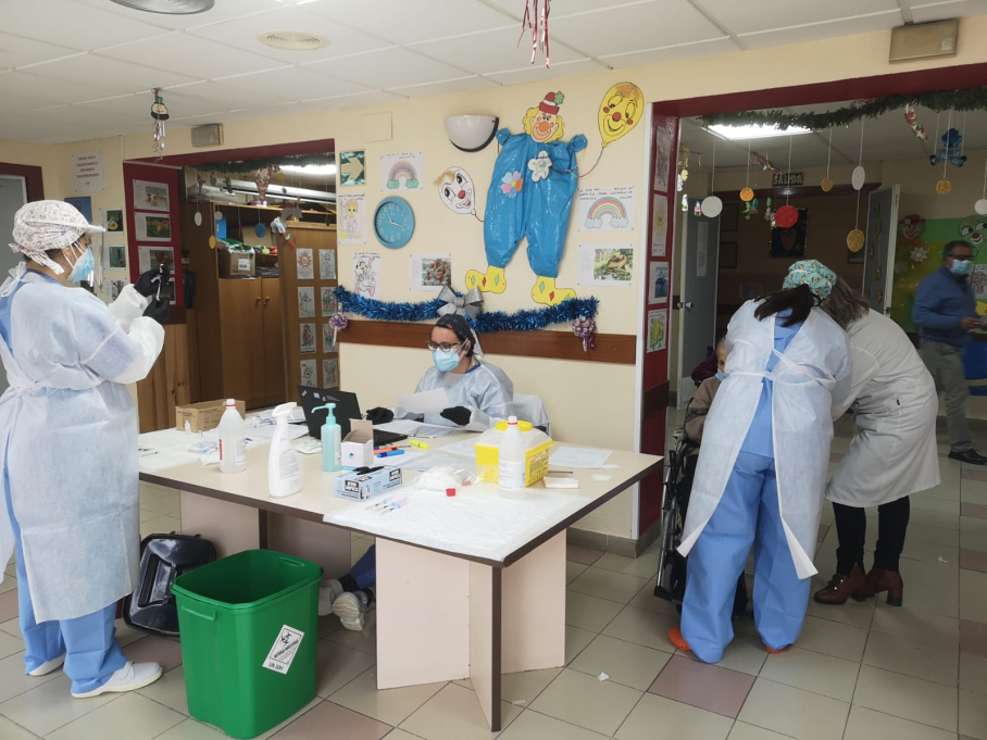 Administración de vacunas en Cáceres