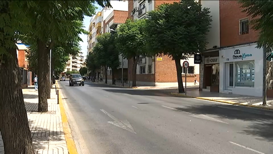 Avenida Villanueva, en Badajoz. 
