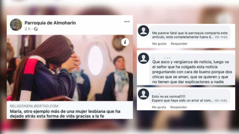 La publicación retirada y algunas de las reacciones en contra que ha generado