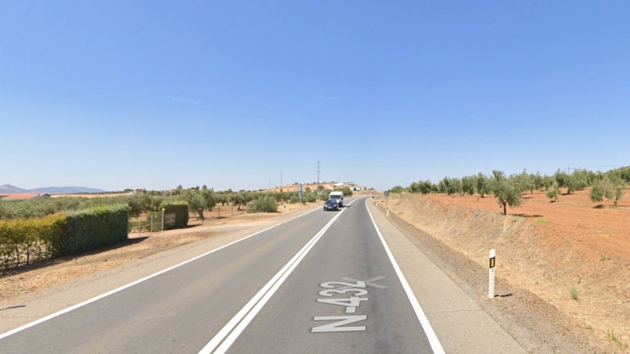 Zona cercana al accidente, en las proximidades de Zafra