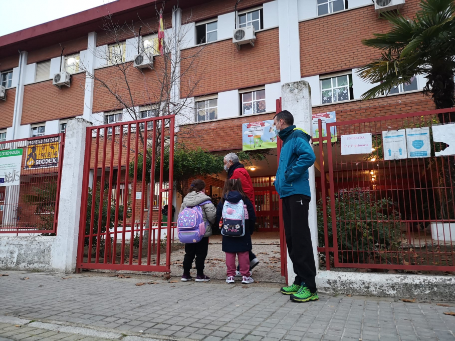 Vuelta al cole en el colegio Glacis de Badajoz