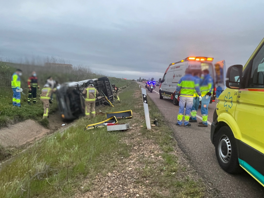 Accidente en N-432 en Badajoz