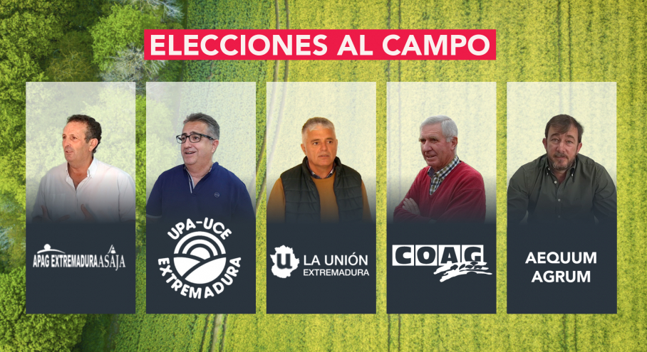 Líderes de las cinco organizaciones agrarias