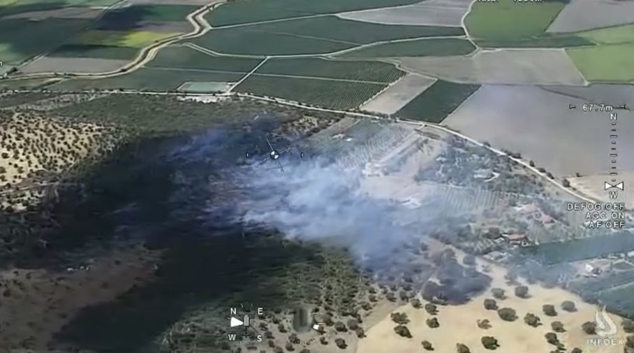 Incendio forestal Villar de Rena