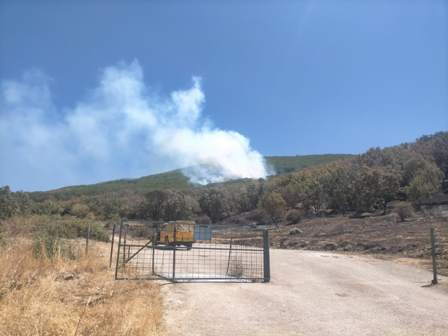 Incendio en Valle del Ambroz