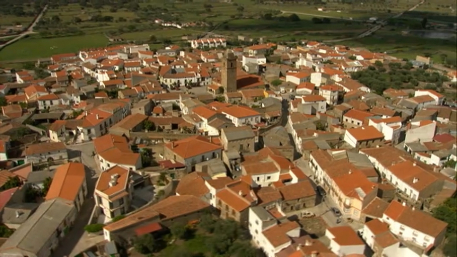 Vista aérea de Robledillo de Trujillo