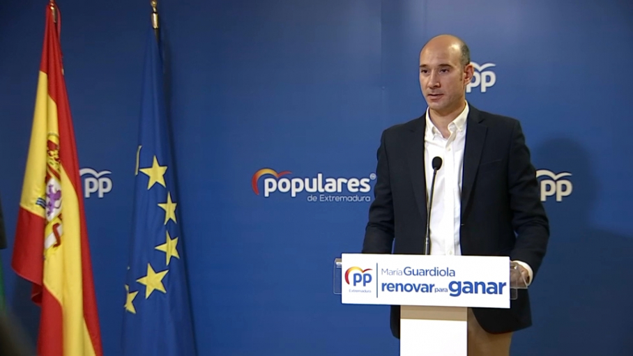  El portavoz del PP de Extremadura, José Ángel Sánchez Juliá