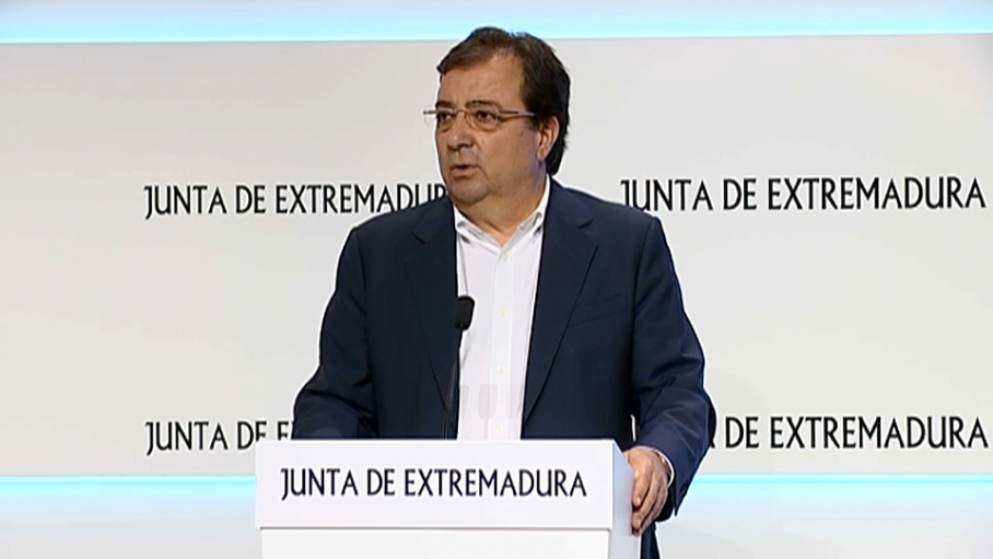 El presidente de la Junta, Guillermo Fernández Vara