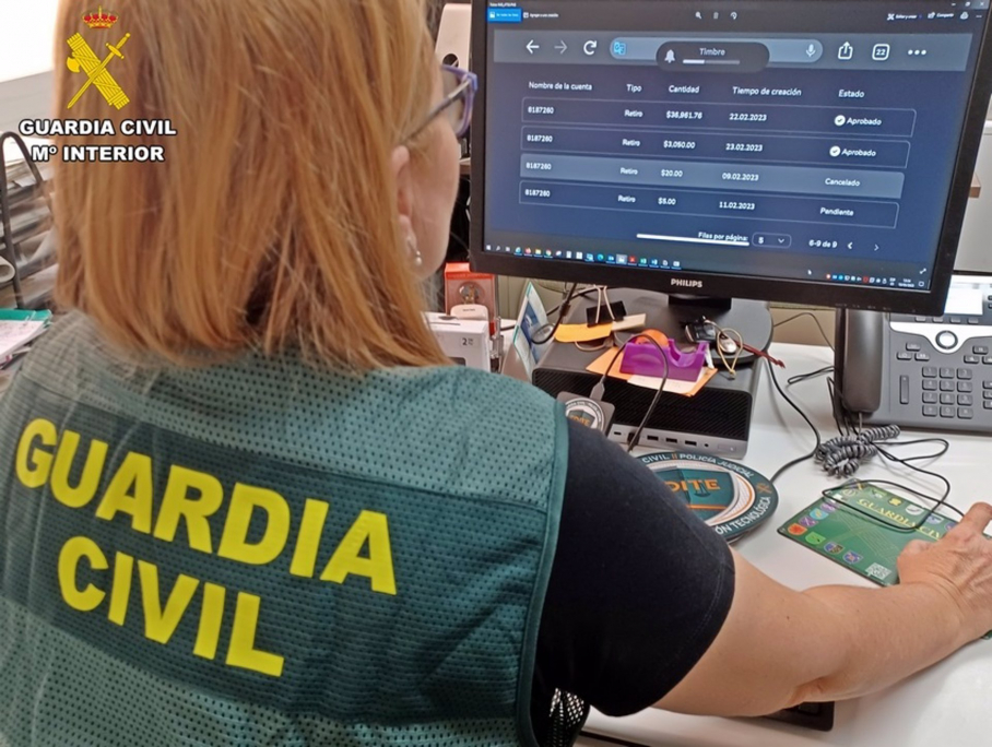 Guardia Civil criptomonedas