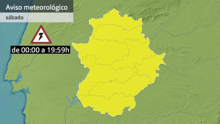 La alerta amarilla se activa para toda la comunidad autónoma por la posibilidad de tormentas