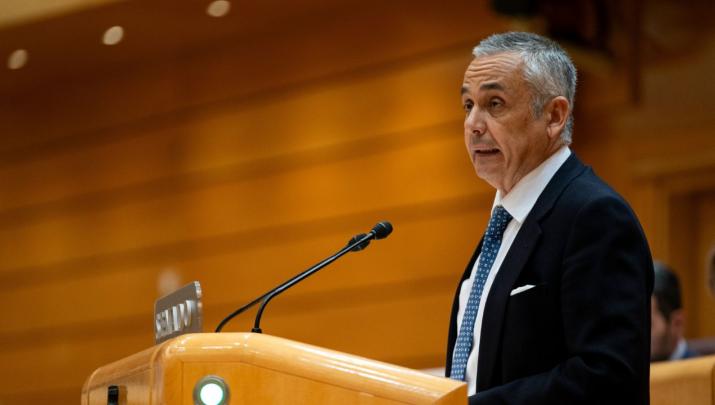 Ángel Pelayo Gordillo, durante una intervención en el Senado